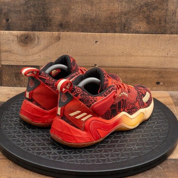 ADIDAS D.O.N. ISSUE 3 CHINESE NEW YEAR MENS ATHLETIC SHOES RED BASKETBALL SIZE 7 - Picture 8 of 10
